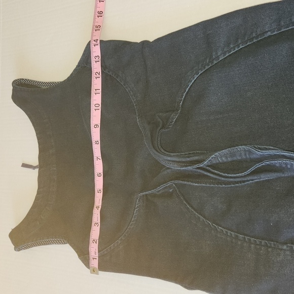 Anthropologie Holding Horses Blue Denim Tie Front Zip Back Sleeveless Dress XXS - Picture 13 of 15